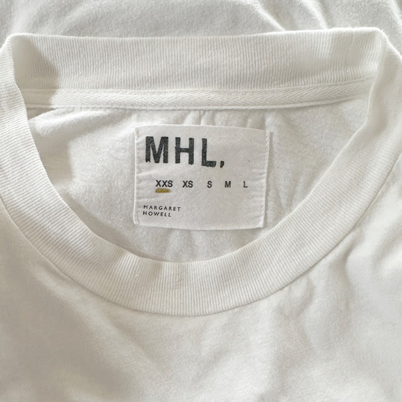 MHL by Margaret Howell perfect simple white boxy t-shirt organic cotton S - Picture 5 of 9